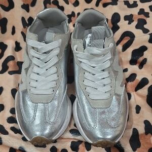 Steve Madden Shimmering Silver Women's Sneakers